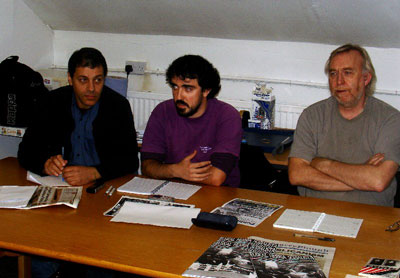 From left to right - Fred Weston, Ibon Artola San Miguel and Gerry Ruddy