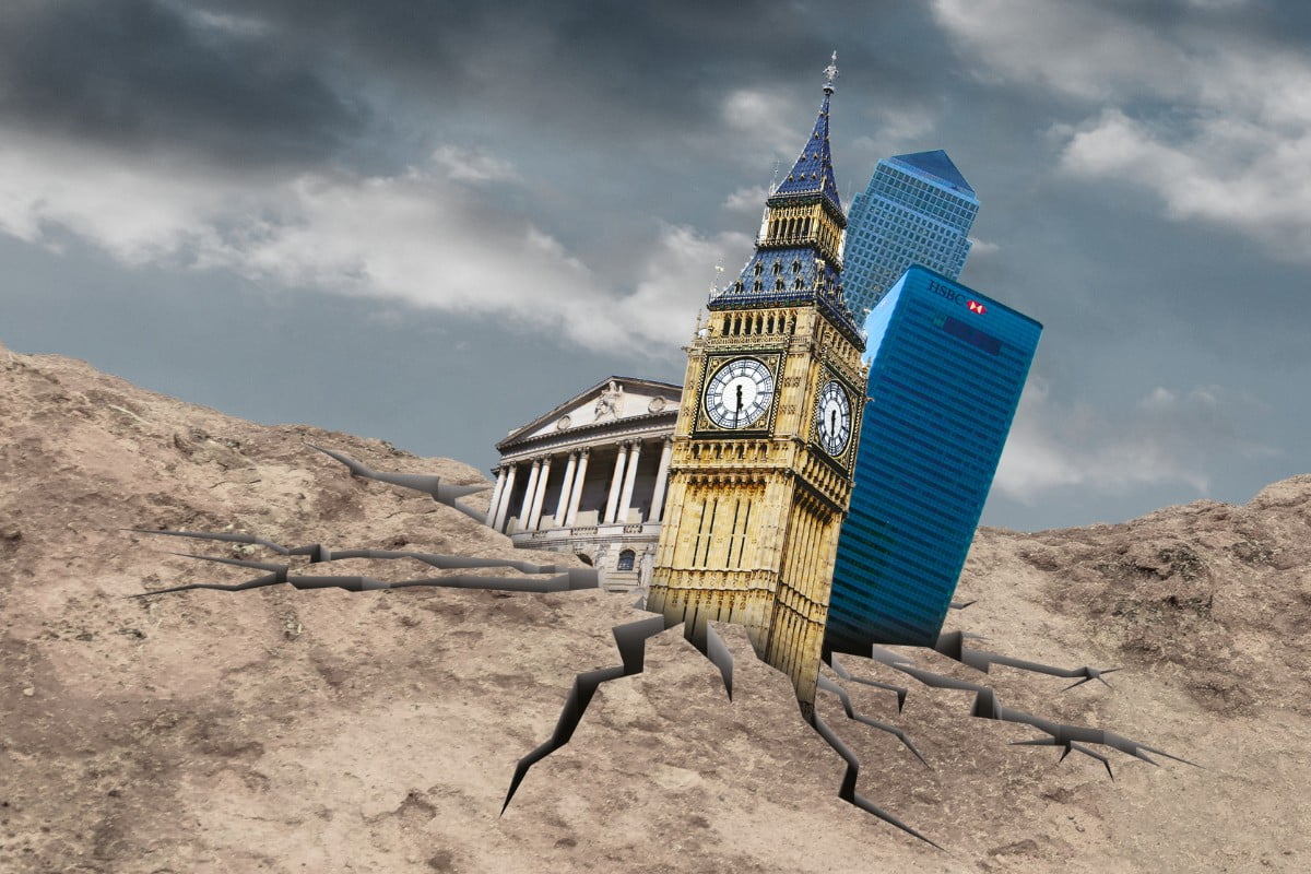 British capitalism crumbling