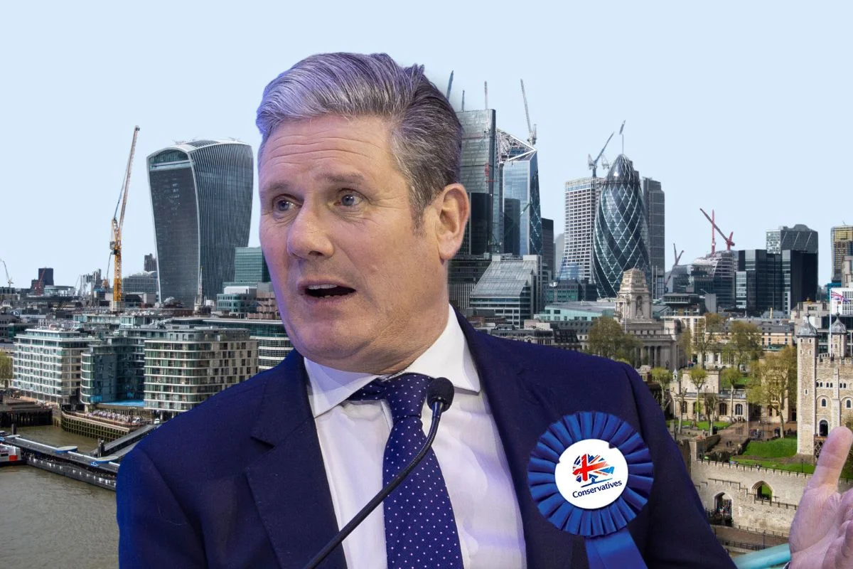 Starmer with Tory rosette CREDIT World Economic Forum Flickr.jpg