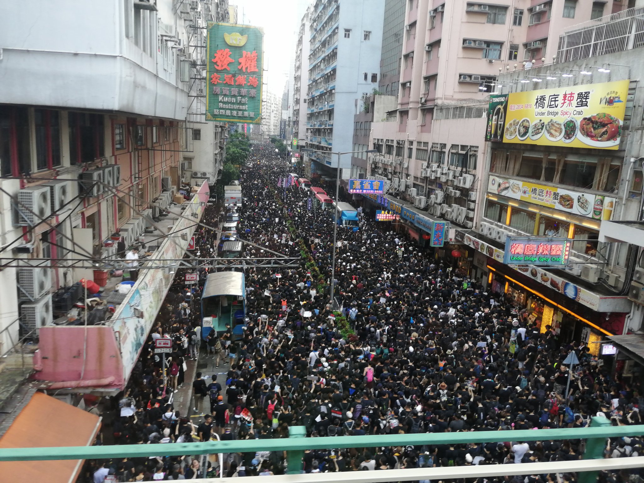 Hong Kong demo cloudy day Image Frederick Li