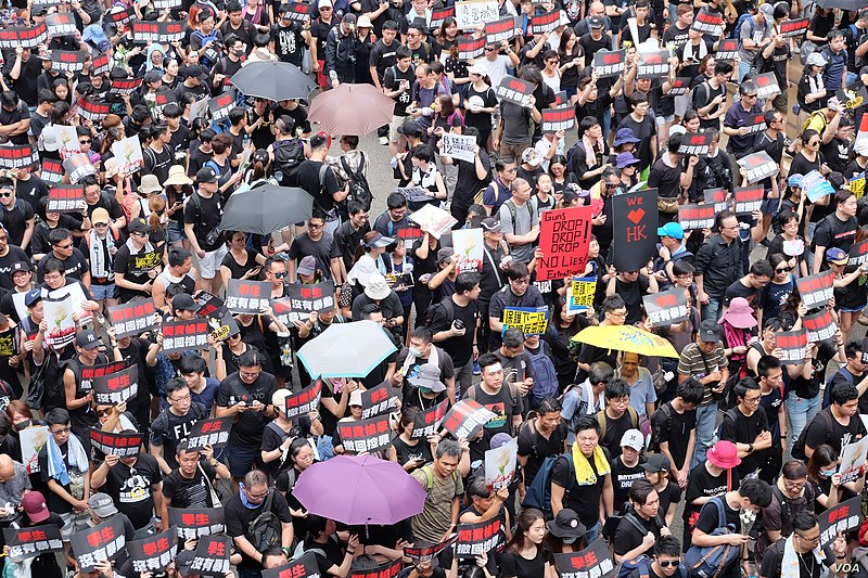 Voa hong kong protest 16june2019 Image VOA