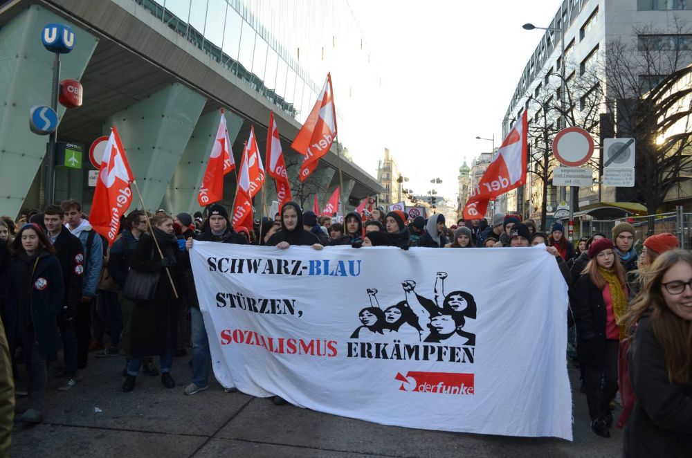 MSF Austria demo Image Der Funke