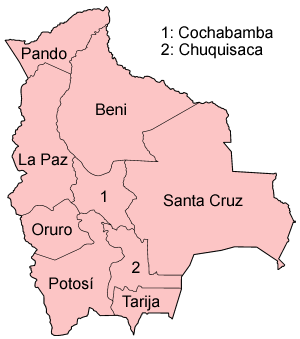 Departments of Bolivia