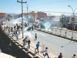 Orgy of fascist violence in Bolivia