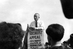 Gerry Healy at Hyde Park corner, 1942