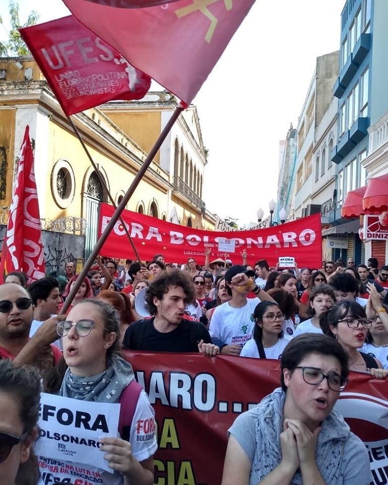 14 June march Florianopolis 2 Image Fora Bolsonaro