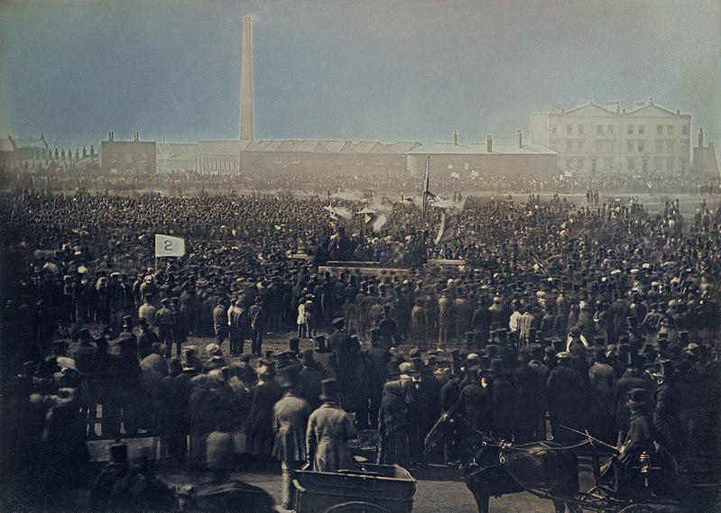 Chartist meeting Image public domain