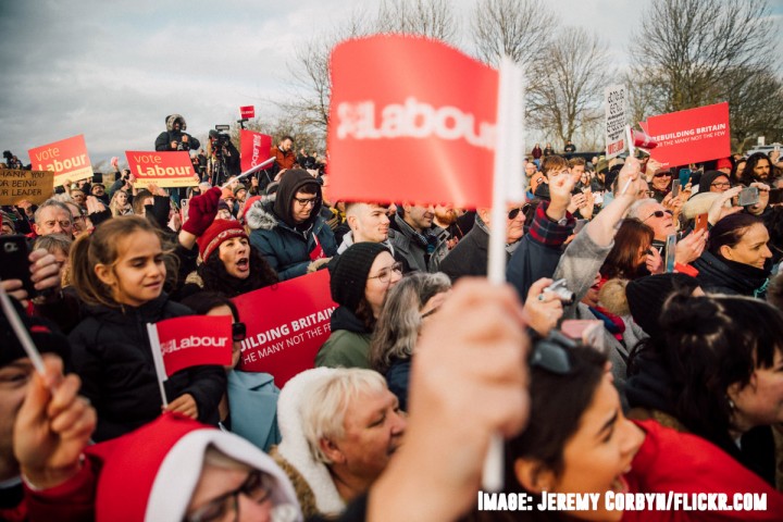 Corbyn flags