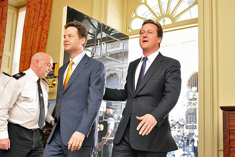 Clegg Cameron Downing Street Image public domain