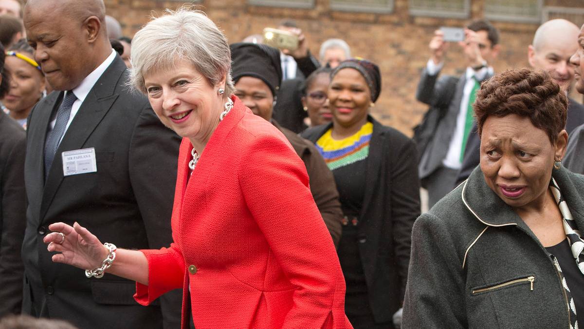 Theresa May Africa dancing Image public domain