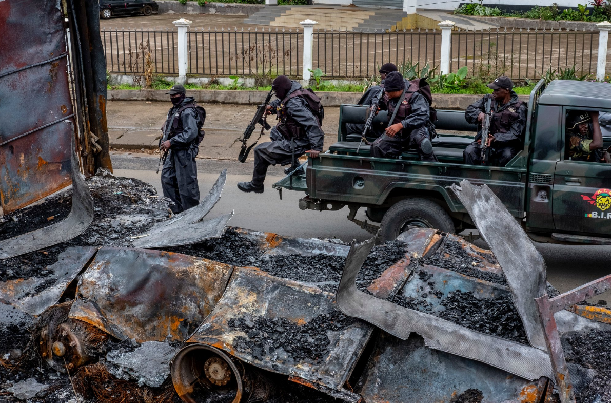 Cameroon army Image fair use