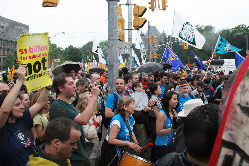 People first rally against G20, Toronto.