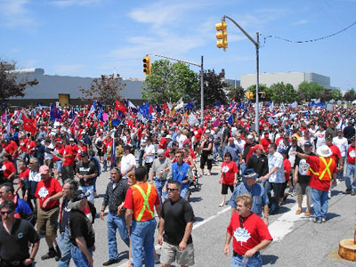 5000 Rally at Oshawa GM Truck Plant