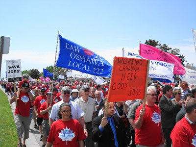 5000 Rally at Oshawa GM Truck Plant