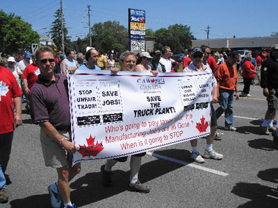 5000 Rally at Oshawa GM Truck Plant