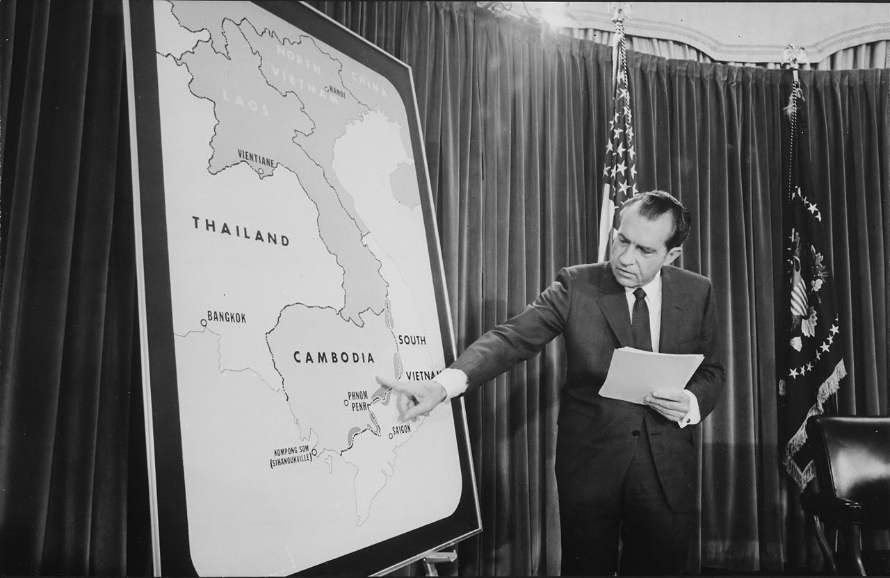 NixonVietnamCambodia Image public domain