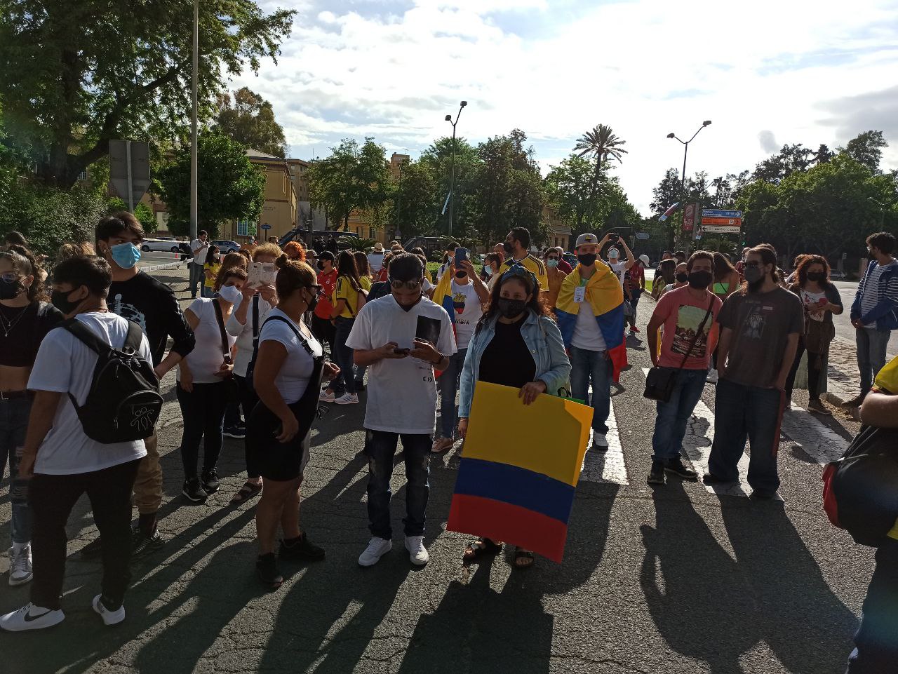 Seville Colombia protests 1