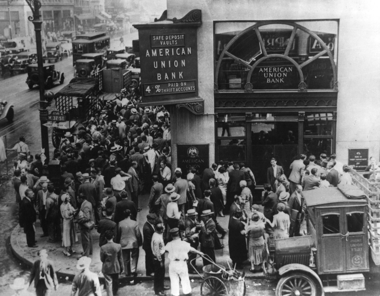 American union bank Image 1929 crash