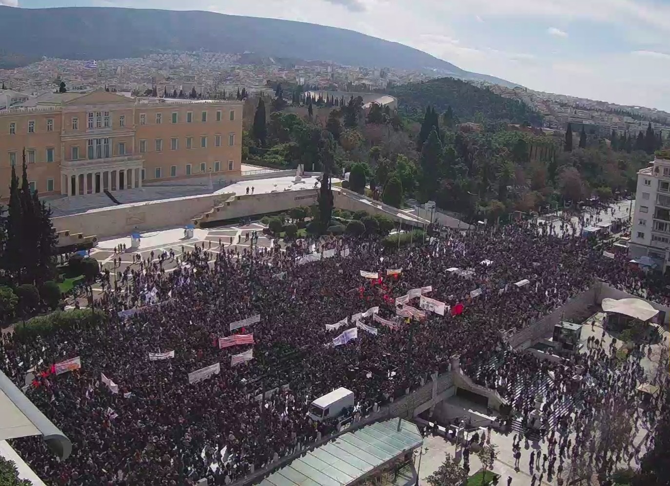 Greece protest Image νΚΑ Twitter