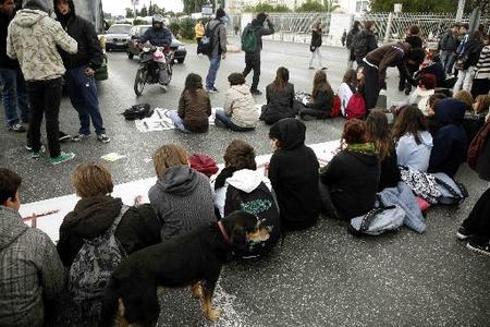 Students protesting