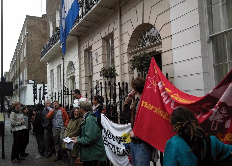 Picket of Honduran embassy