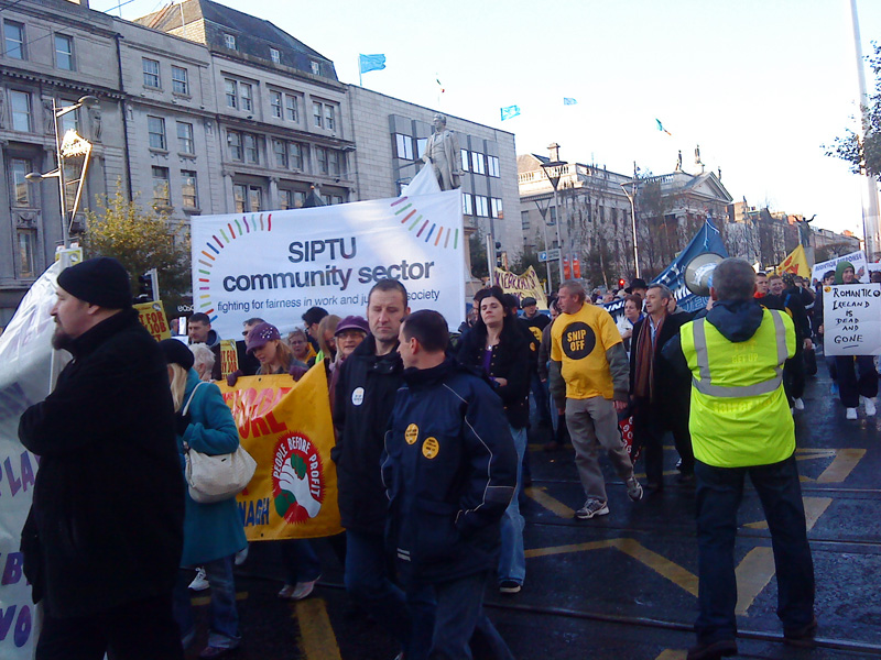 Ireland: 100,000+ on the streets on November 6, 2009