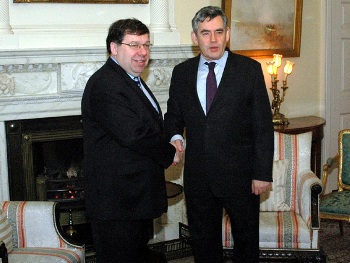 Brian Cohen asks workers to 'share the burden' of the crisis. Photo by Downing Street.