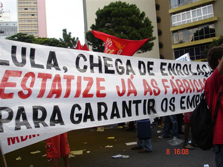 Marxist Left of the PT on recent anti-Bush rally in Sao Paulo