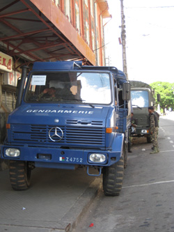 The Director General of Madagascan National police, has called for unity between the police, the armed forces and the gendarmerie in a desperate attempt to re-establish some order. Photo: Christina Corbett/IRIN.