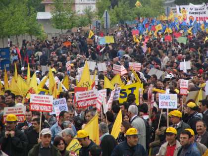 May Day in Turkey