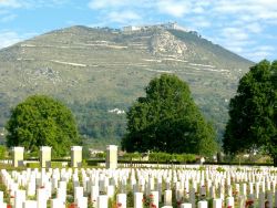 The British war cemetary in Cassino