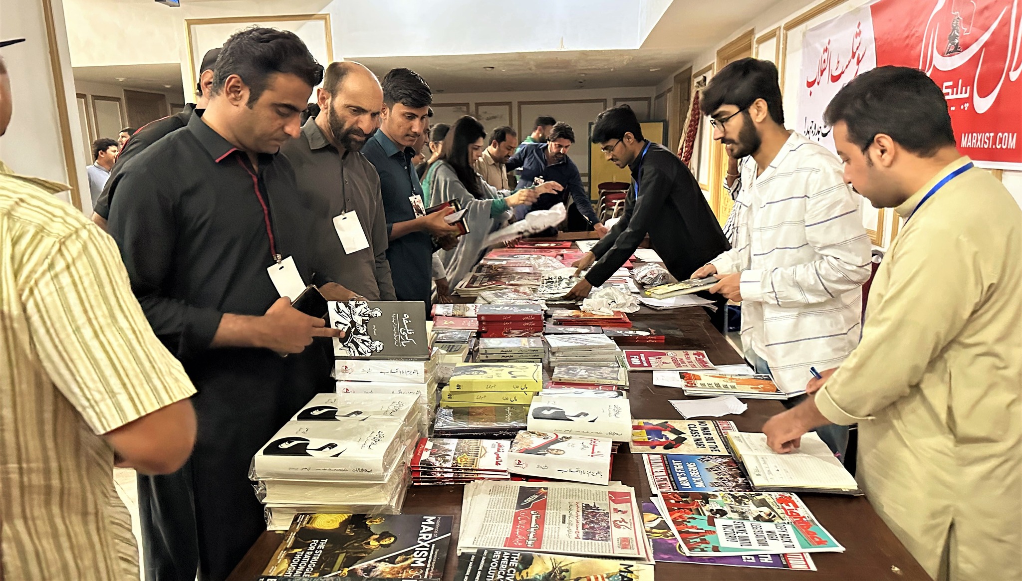 Literature stall Image Lal Salaam