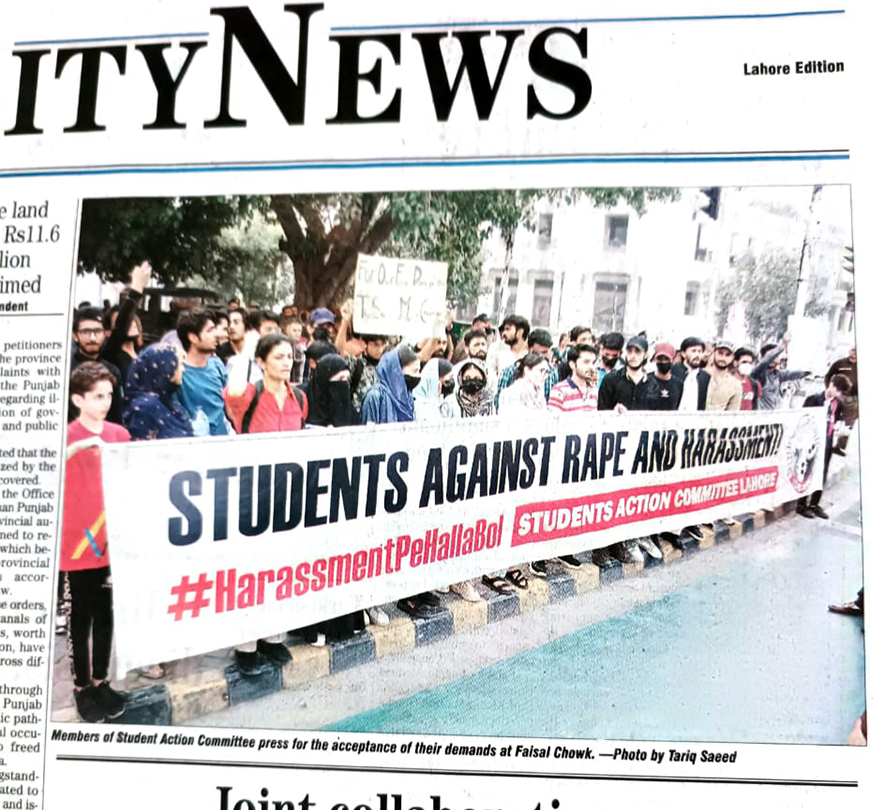 Student action committee in the news