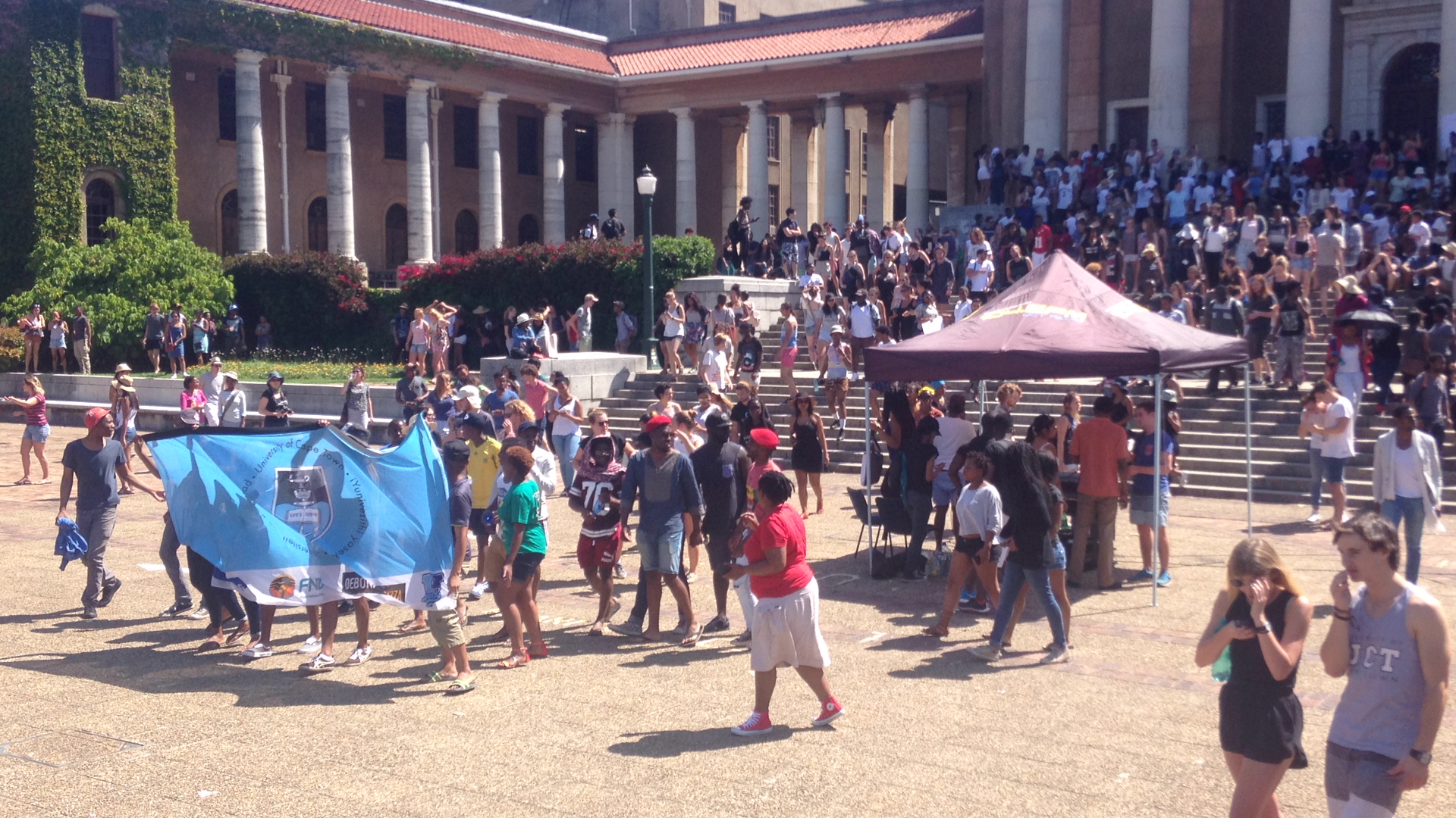 FeesMustFall protests at UCT Image Discott