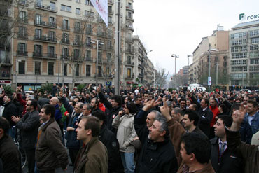 Barcelona bus drivers strike