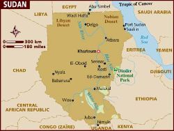 map of sudan