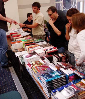 Bookstall selling Marxist literature