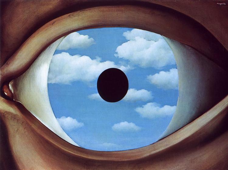 the false mirror magritte Image public domain