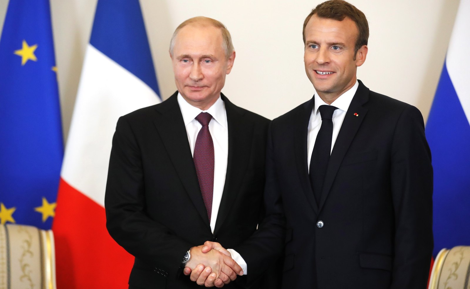 Putin Macron Image kremlin ru Wikimedia Commons