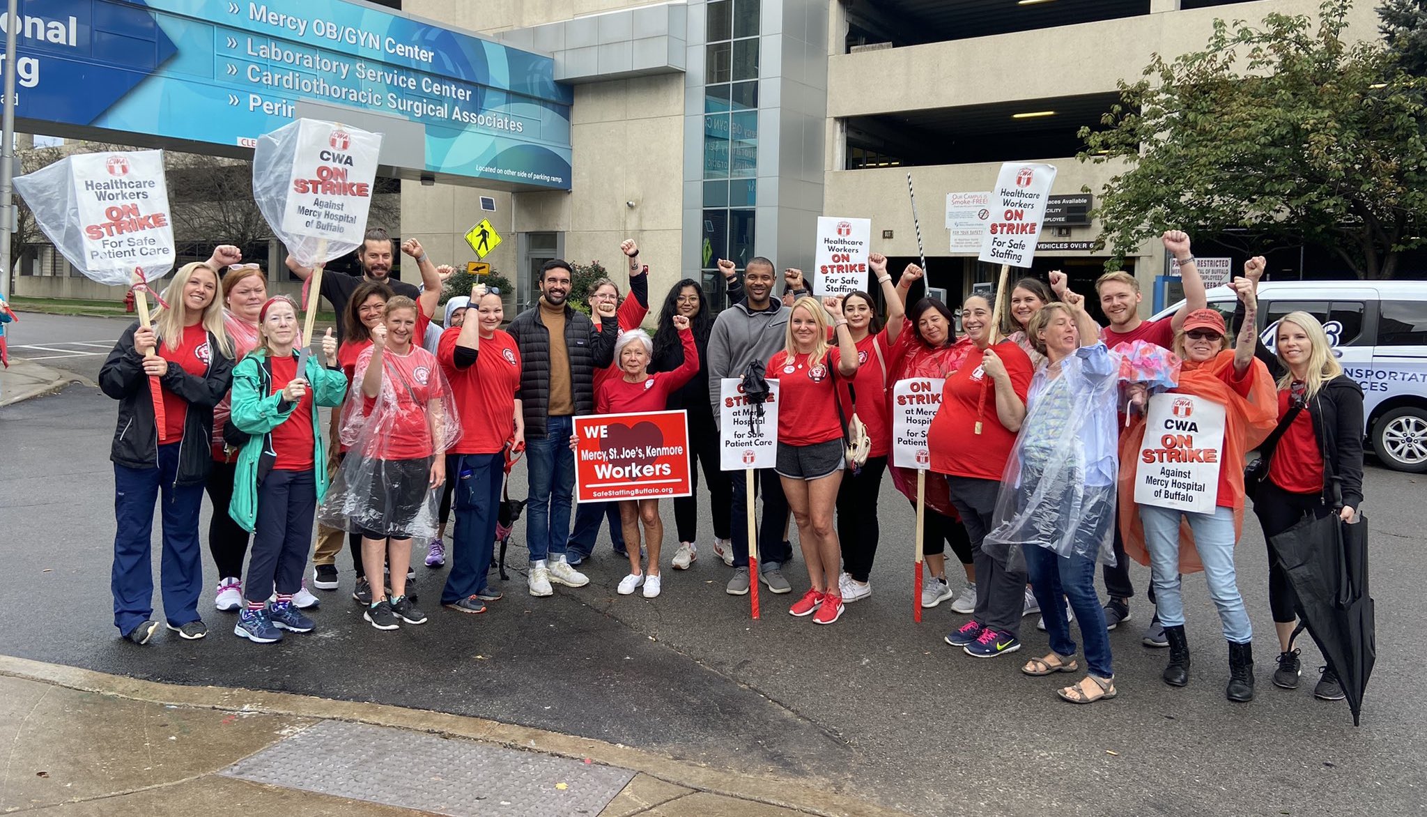 CWA picket Twitter CWA District 1