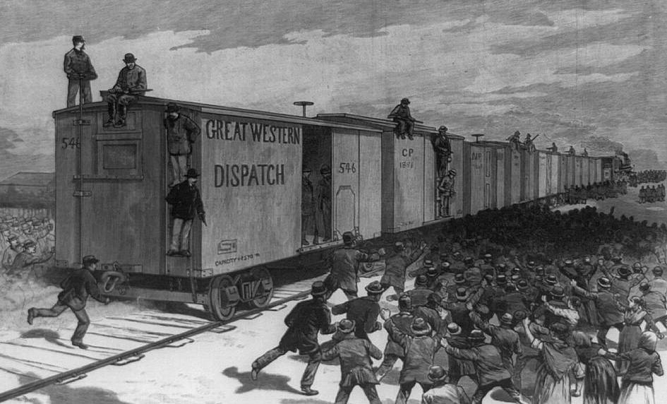 the great railway strike Image G J Nebinger picryl com