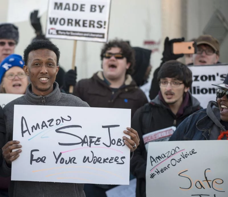 amazon worker prostest Image Fibonacci Blue Flickr