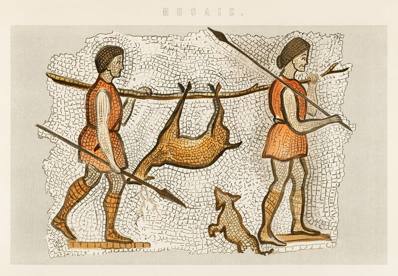 Hunter Gatherer mosaic Image Rawpixel Ltd Flickr