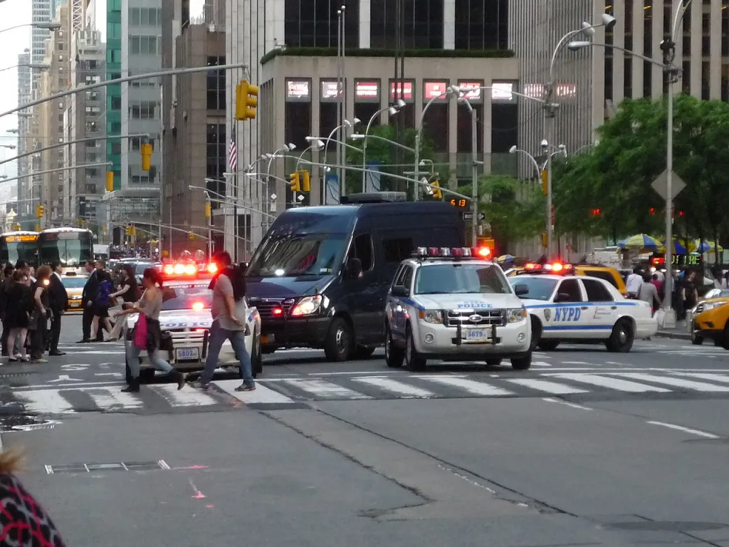 NYPD Convoy Image Jason Lawrence Wikimedia Commons