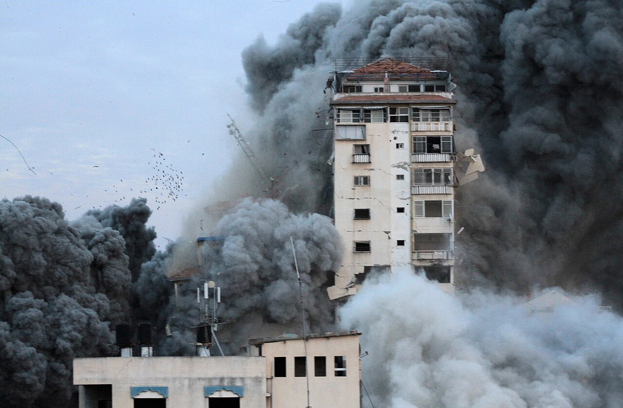 destruction housing gaza Image WAFA Wikimedia Commons