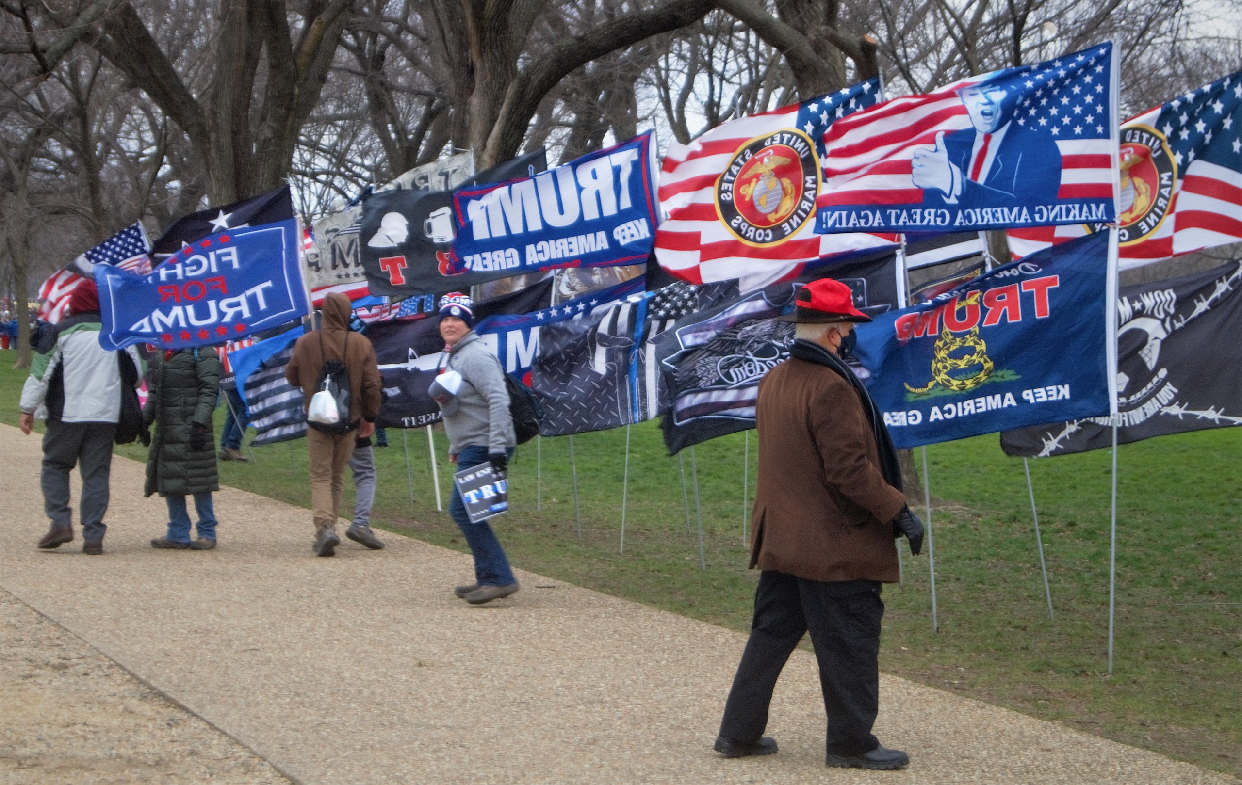 Trump flags Tyler Merbler wikimedia commons