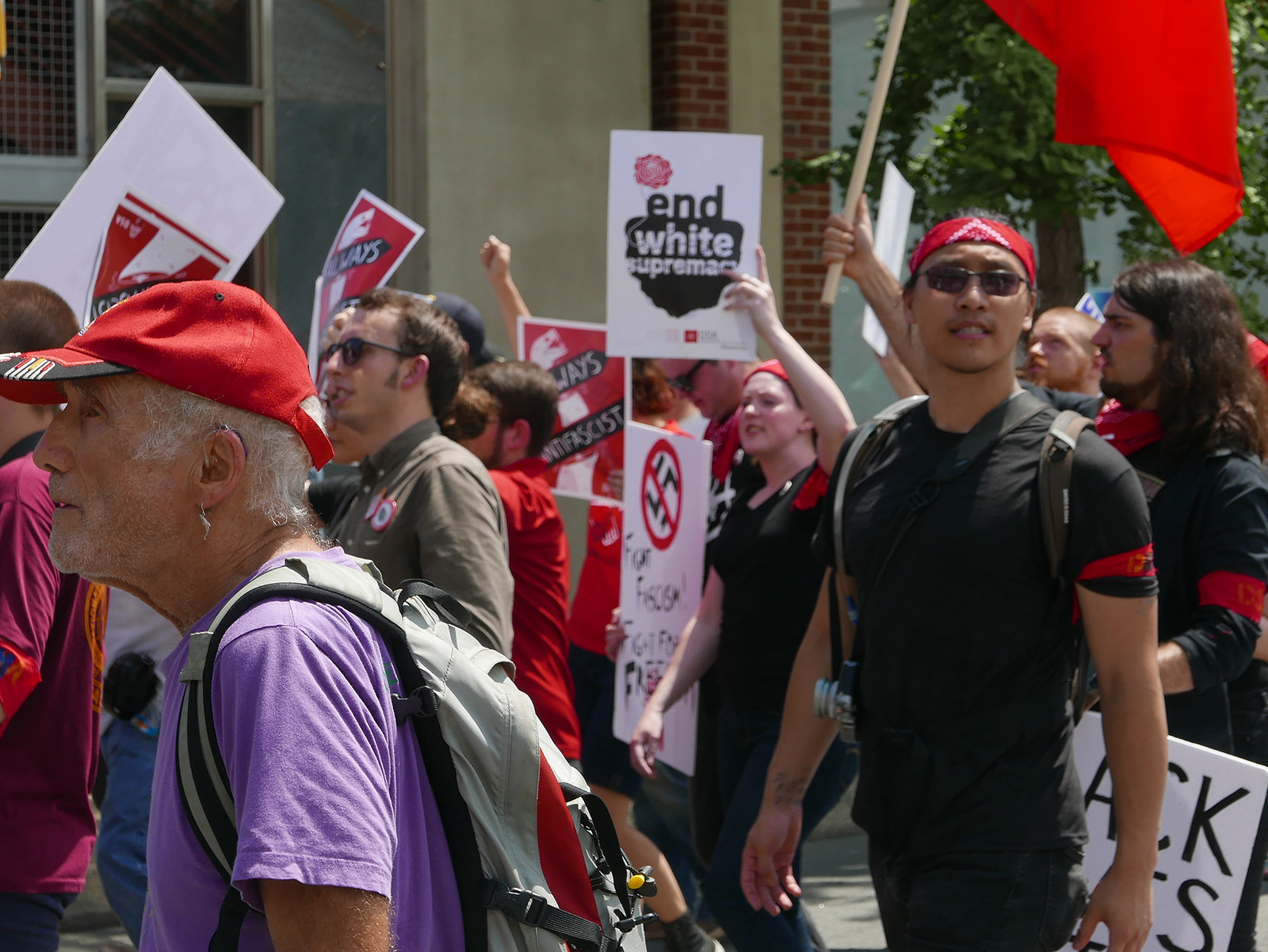 Charlottesville counterprotest Image Flickr Susan Melkisethian