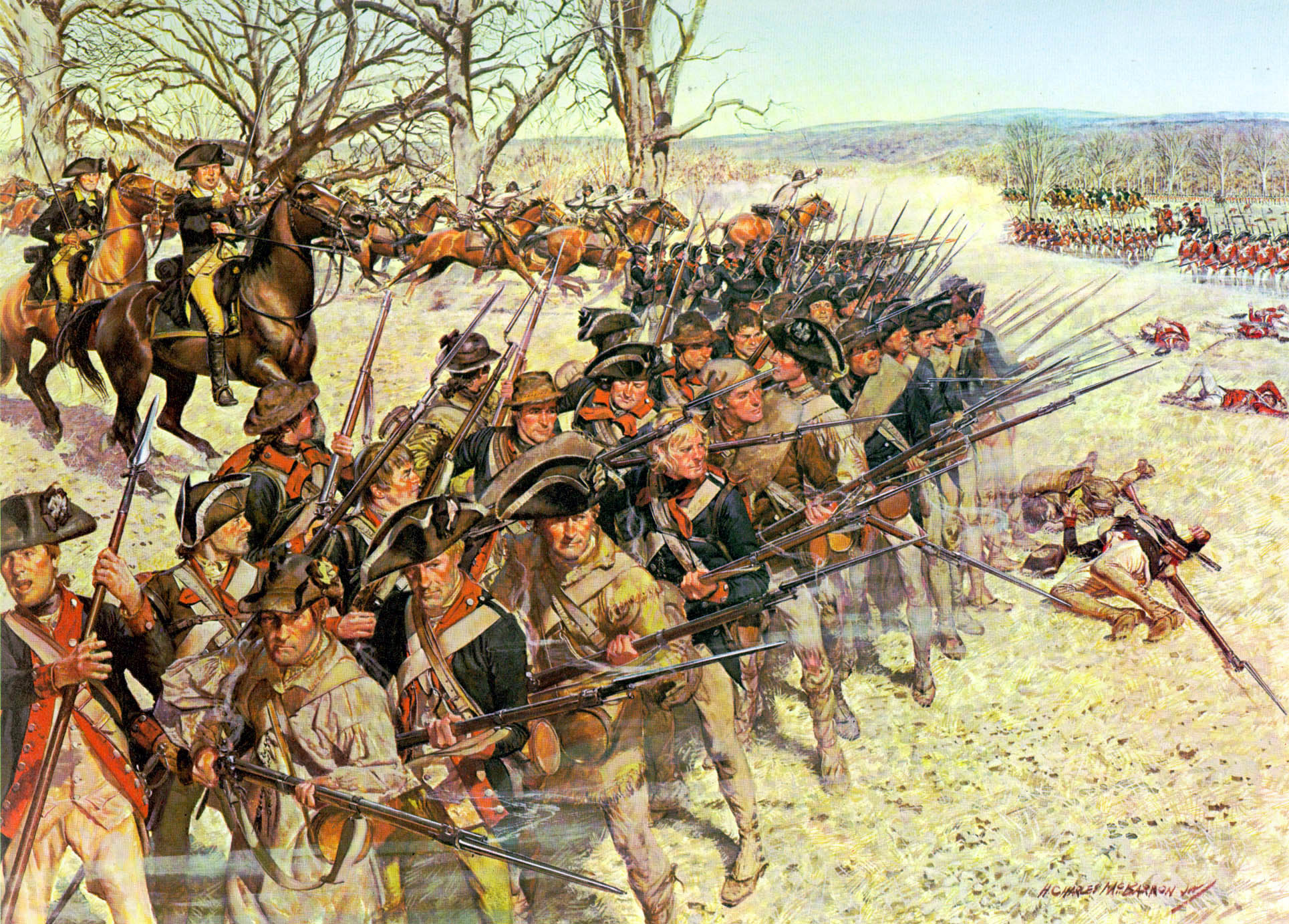 Battle of Guiliford Courthouse Imagen Dominio Público