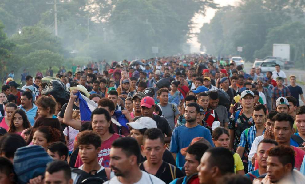 Migrant caravan Image AJ plus