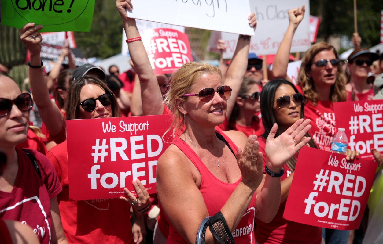 Red For Ed Arizona Strike Image Flickr Gage Skidmore